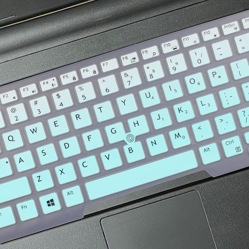 MUBUY-GOL Keyboard Cover for Dell Latitude 5480 5490 7490 5491 E5490 E5491 E5450 E5470 E7450 E7470 7480 E7480, Dell Latitude 13 14 US Keyboard Cover-Mint Green - Image 4